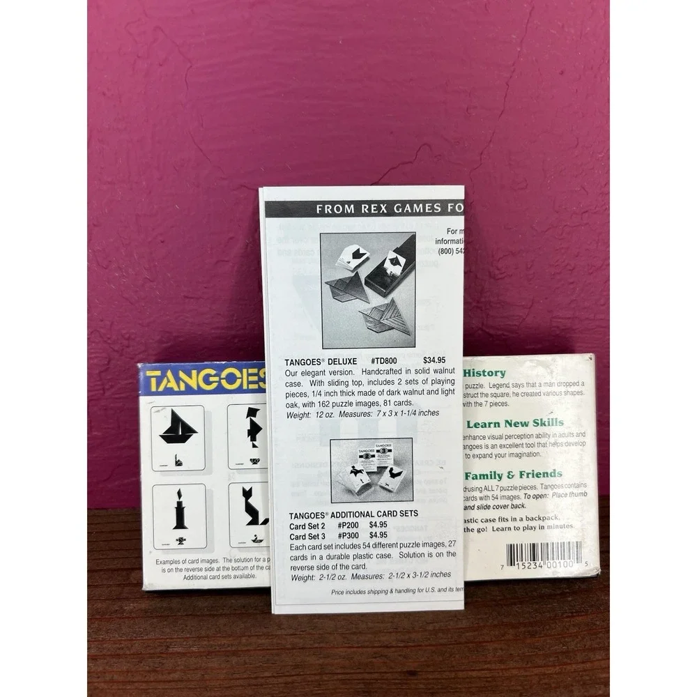 TANGOES Game - The Ancient Chinese Puzzle Game - Vintage 1980s